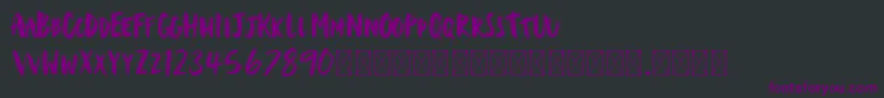 Makoa Font – Purple Fonts on Black Background