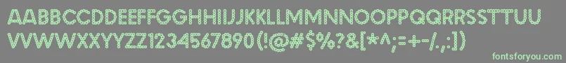 malache crunch Font – Green Fonts on Gray Background