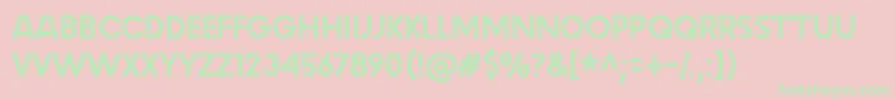 malache crunch Font – Green Fonts on Pink Background