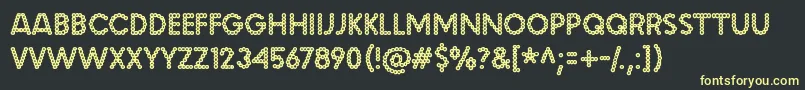 malache crunch Font – Yellow Fonts on Black Background