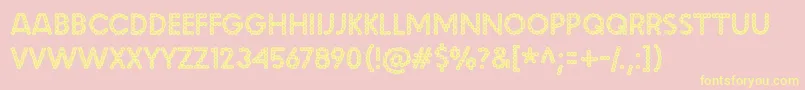 malache crunch Font – Yellow Fonts on Pink Background