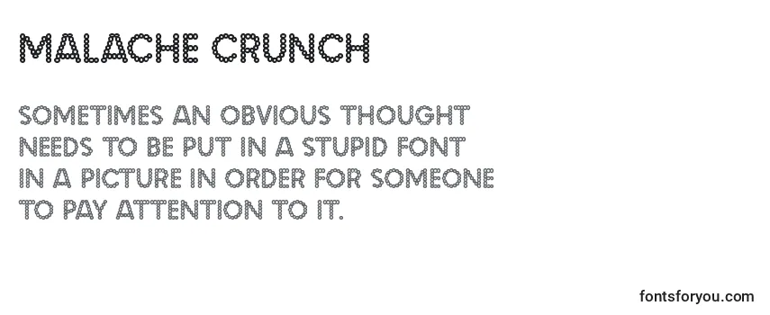 Шрифт Malache crunch