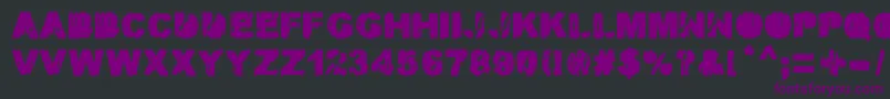 MALAMADRE Font – Purple Fonts on Black Background