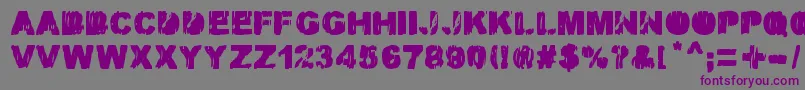 MALAMADRE Font – Purple Fonts on Gray Background