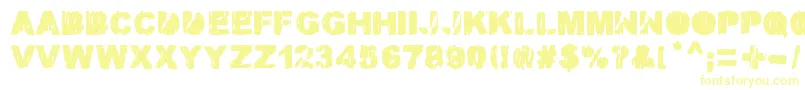 MALAMADRE Font – Yellow Fonts on White Background