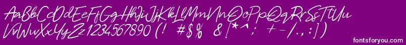 More about Malaya Font Malaya Font – White Fonts on Purple Background