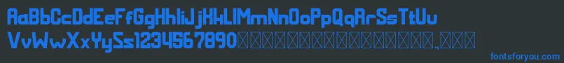 MALDINI Bold Font – Blue Fonts on Black Background