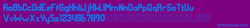 MALDINI Bold Font – Blue Fonts on Purple Background