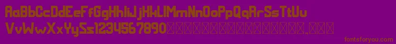 MALDINI Bold Font – Brown Fonts on Purple Background