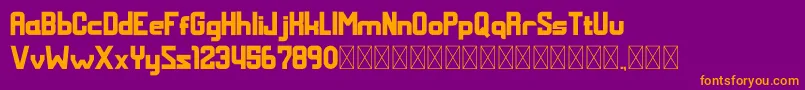 MALDINI Bold Font – Orange Fonts on Purple Background