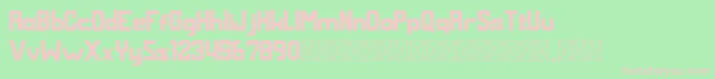 MALDINI Bold Font – Pink Fonts on Green Background