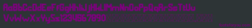 MALDINI Bold Font – Purple Fonts on Black Background