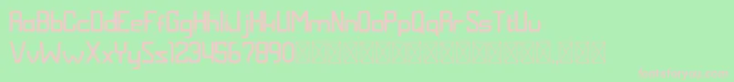 MALDINI NORMAL Font – Pink Fonts on Green Background