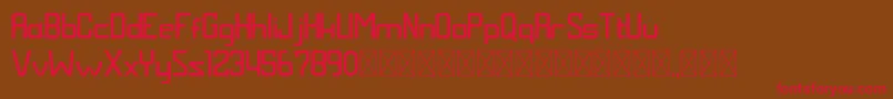 MALDINI NORMAL Font – Red Fonts on Brown Background