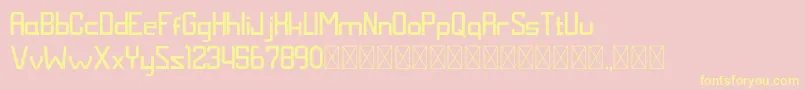 MALDINI NORMAL Font – Yellow Fonts on Pink Background