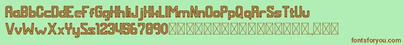 MALDINI STYLE Font – Brown Fonts on Green Background