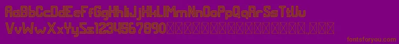 MALDINI STYLE Font – Brown Fonts on Purple Background