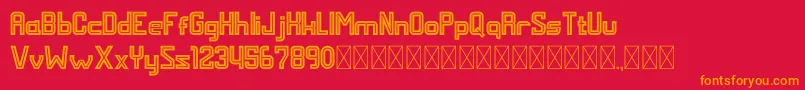 fuente MALDINI STYLE – Fuentes Naranjas Sobre Fondo Rojo
