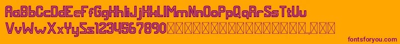 MALDINI STYLE Font – Purple Fonts on Orange Background