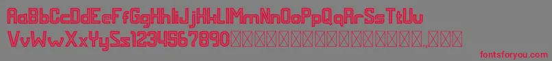 MALDINI STYLE Font – Red Fonts on Gray Background