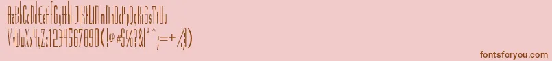 Police Vascossk – polices brunes sur fond rose