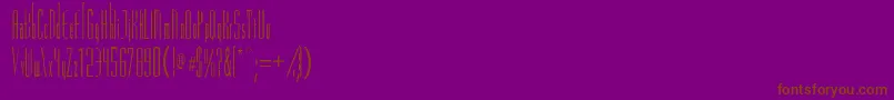 Czcionka Vascossk – brązowe czcionki na fioletowym tle