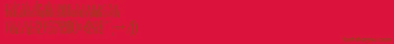 fuente Vascossk – Fuentes Marrones Sobre Fondo Rojo