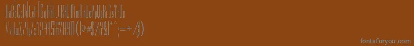 Więcej informacji o czcionce Vascossk Czcionka Vascossk – szare czcionki na brązowym tle