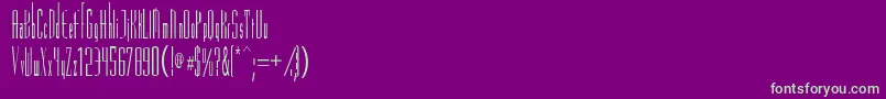 Vascossk Font – Green Fonts on Purple Background