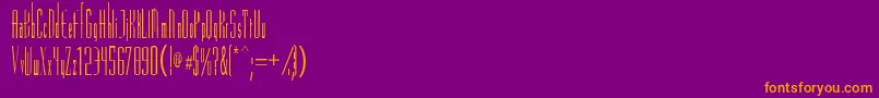 Шрифт Vascossk – оранжевые шрифты на фиолетовом фоне