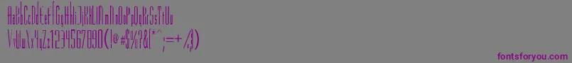 Weitere Informationen zur Vascossk-Schriftart Vascossk-Schriftart – Violette Schriften auf grauem Hintergrund