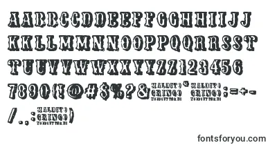 Maldito Gringo font – western Fonts