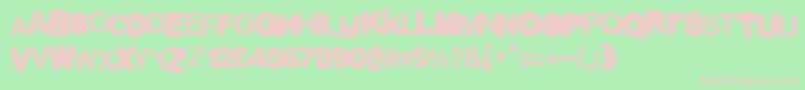 Malgecito Font – Pink Fonts on Green Background