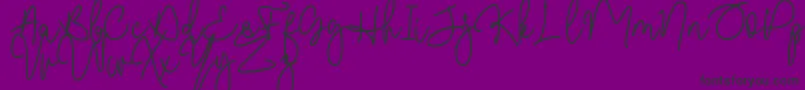 Malibbie DAFONT Font – Black Fonts on Purple Background