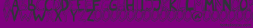 フォントMalkmus erc 2006 – 紫の背景に黒い文字