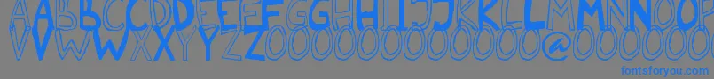 Malkmus erc 2006 Font – Blue Fonts on Gray Background