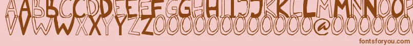 Malkmus erc 2006 Font – Brown Fonts on Pink Background