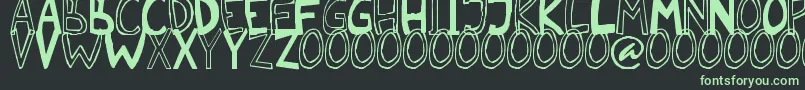 Malkmus erc 2006 Font – Green Fonts on Black Background