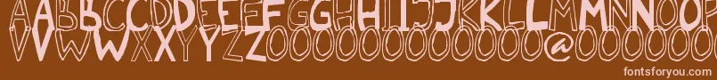 Malkmus erc 2006 Font – Pink Fonts on Brown Background