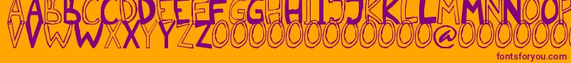 Malkmus erc 2006 Font – Purple Fonts on Orange Background