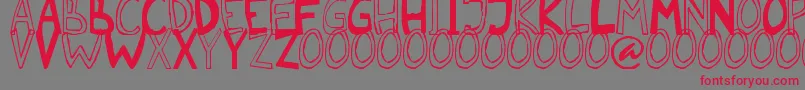 Malkmus erc 2006 Font – Red Fonts on Gray Background