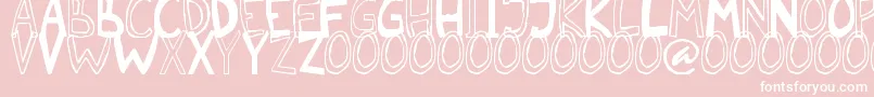 Malkmus erc 2006 Font – White Fonts on Pink Background