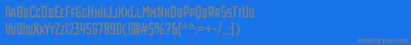 Шрифт Rodchenkocondc – серые шрифты на синем фоне