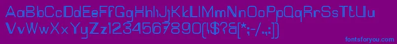 Mallary Font – Blue Fonts on Purple Background