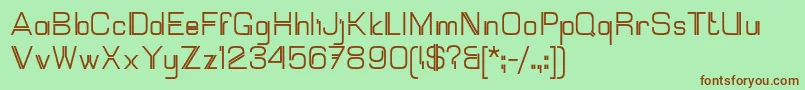 Mallary Font – Brown Fonts on Green Background