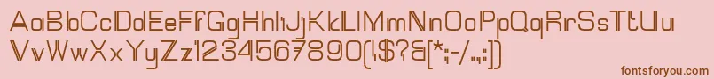 Mallary Font – Brown Fonts on Pink Background