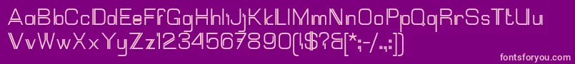 Mallary Font – Pink Fonts on Purple Background