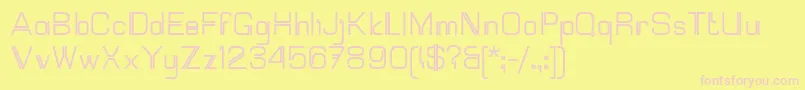 Mallary Font – Pink Fonts on Yellow Background