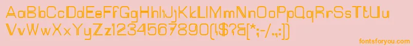 Mallary Font – Orange Fonts on Pink Background