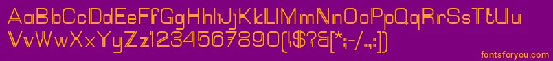 Mallary Font – Orange Fonts on Purple Background